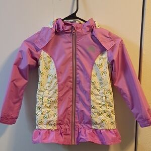 Girls Rainbow Rain Jacket